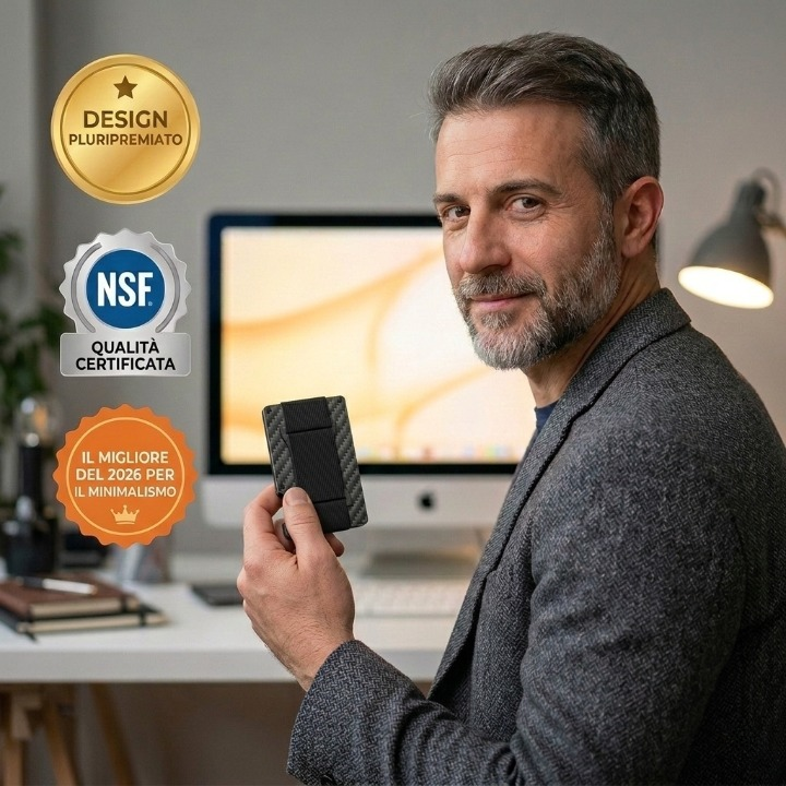 FOLDLUX™ L'Essenza del Minimalismo. Design in Carbonio e Sicurezza RFID