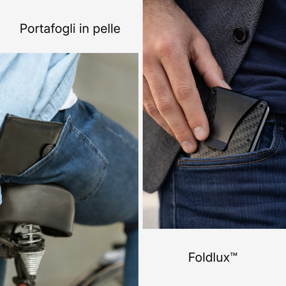 FOLDLUX™ L'Essenza del Minimalismo. Design in Carbonio e Sicurezza RFID
